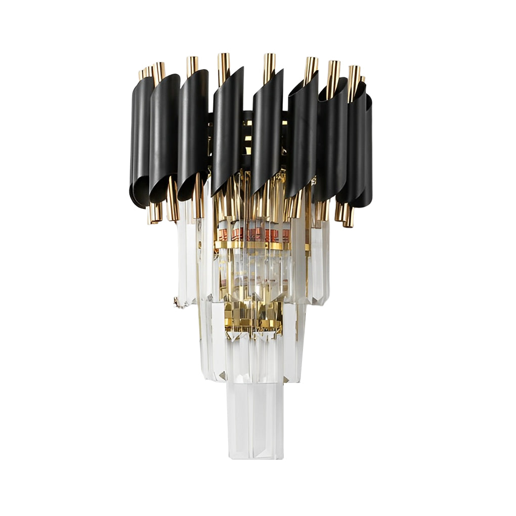 Creative Metal Crystal Glass LED Postmodern Wall Sconce Lighting-Lighom