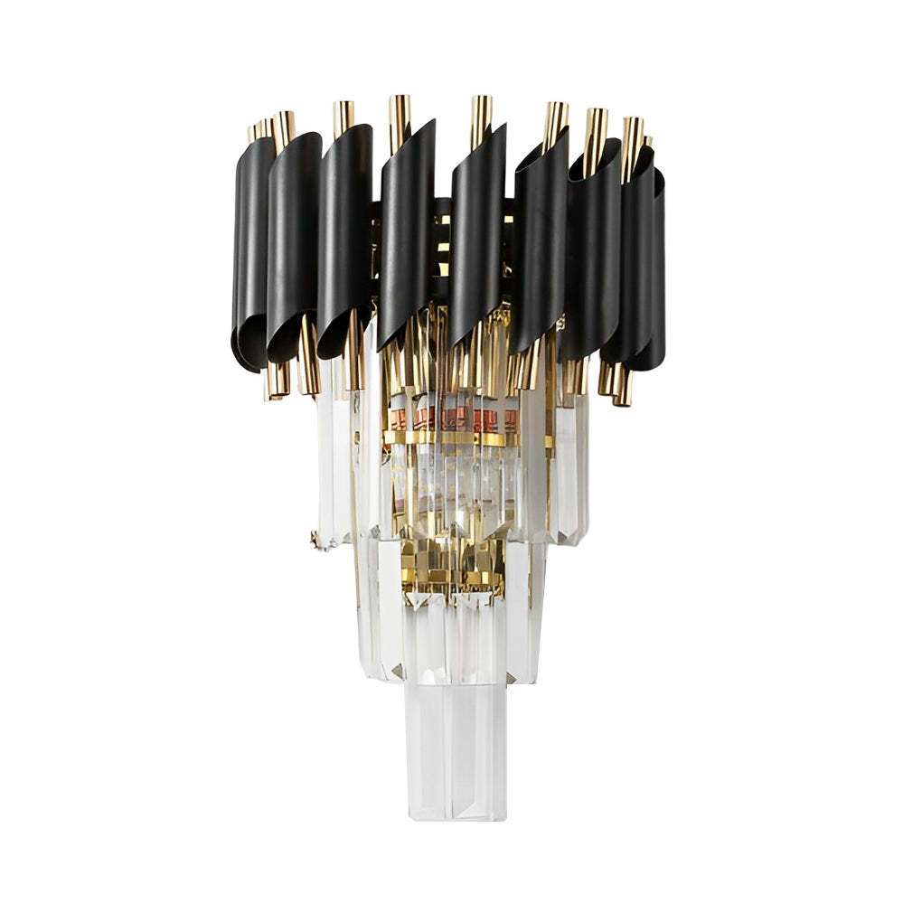 Creative Metal Crystal Glass LED Postmodern Wall Sconce Lighting-Lighom