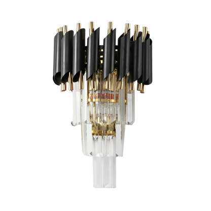 Creative Metal Crystal Glass LED Postmodern Wall Sconce Lighting-Lighom