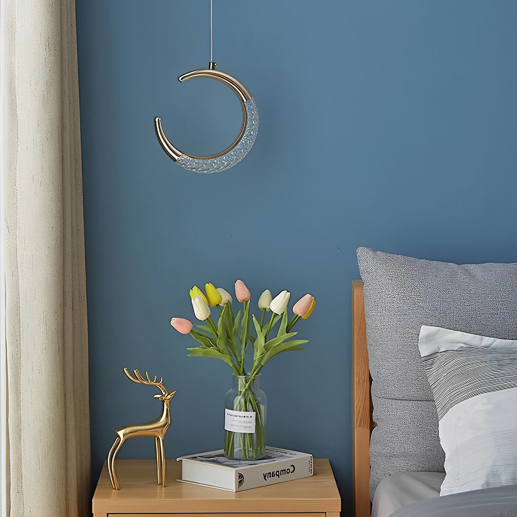 Modern island moon white pendant lighting, Lighom — Warm White (3000K) / 3-Light
