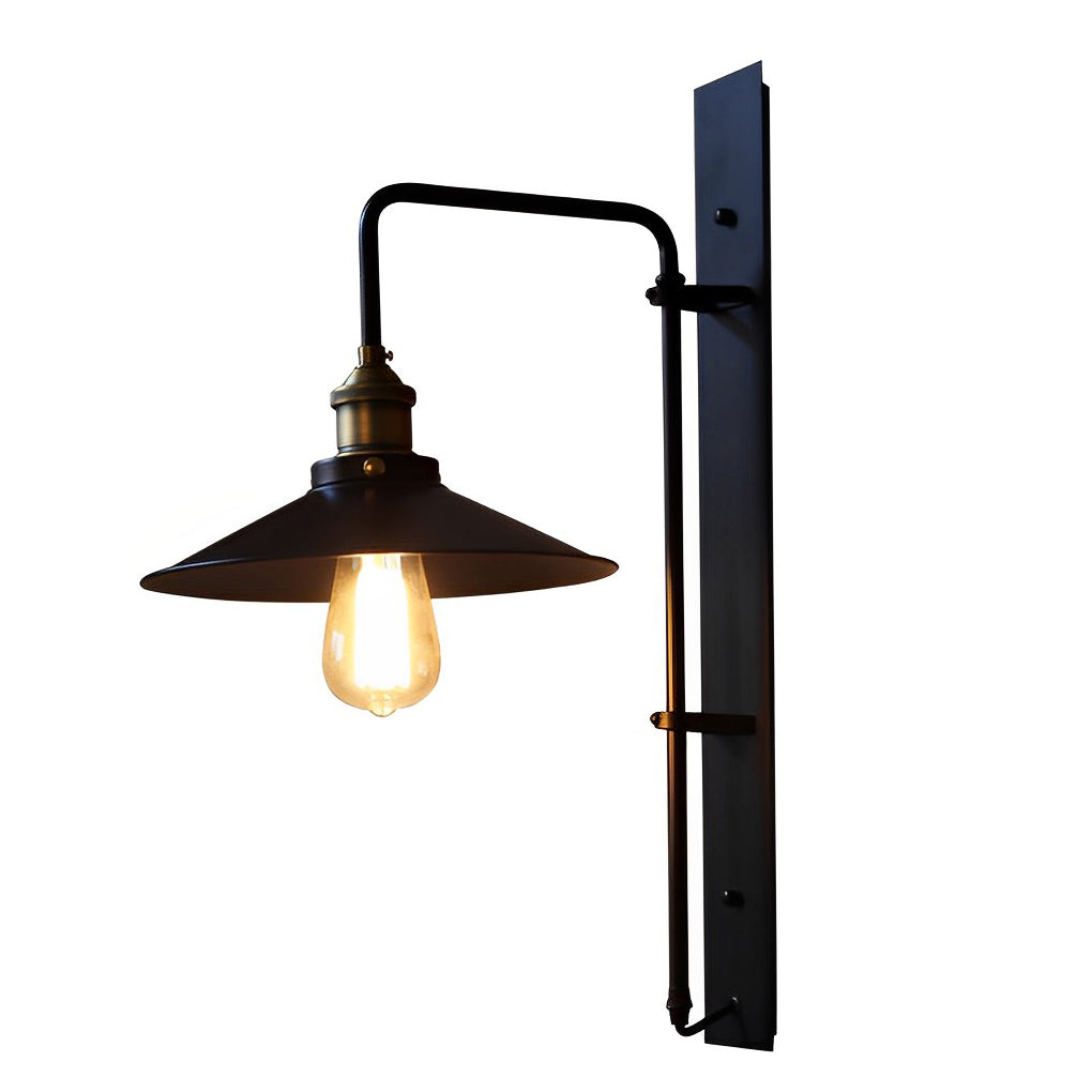 Adjustable Black Retro Industrial Wall Sconce