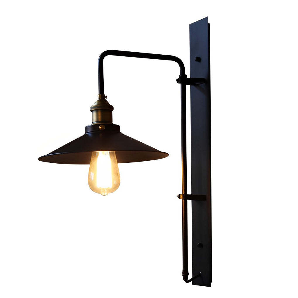 Adjustable Black Retro Industrial Wall Sconce