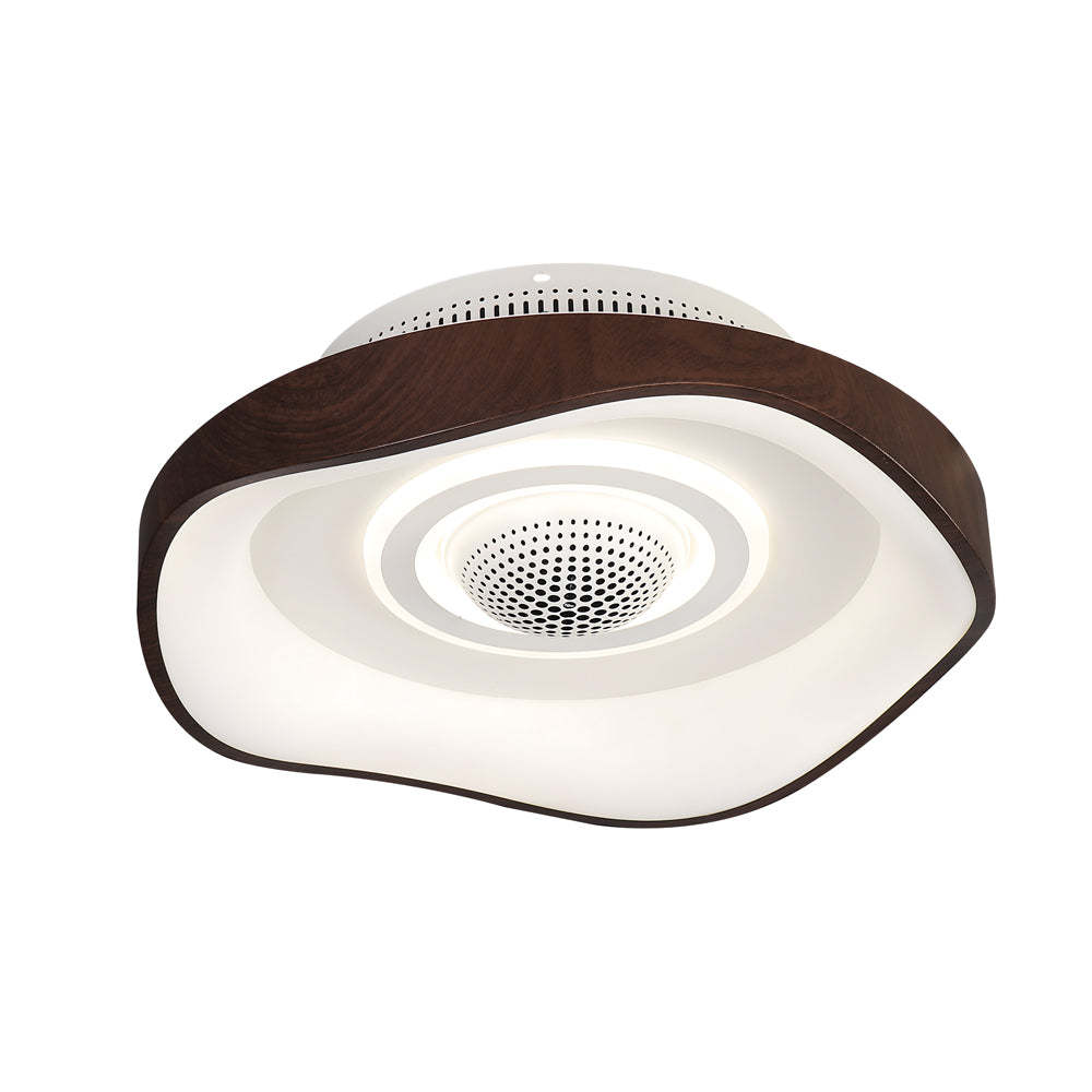 20" Modern Round Dimmable Bladeless LED Fan