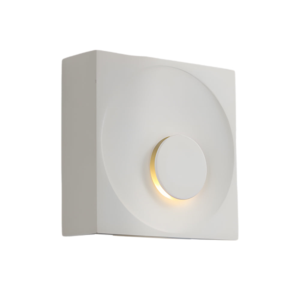 Frosted Cement Eclipse LED Wall Light-Lighom