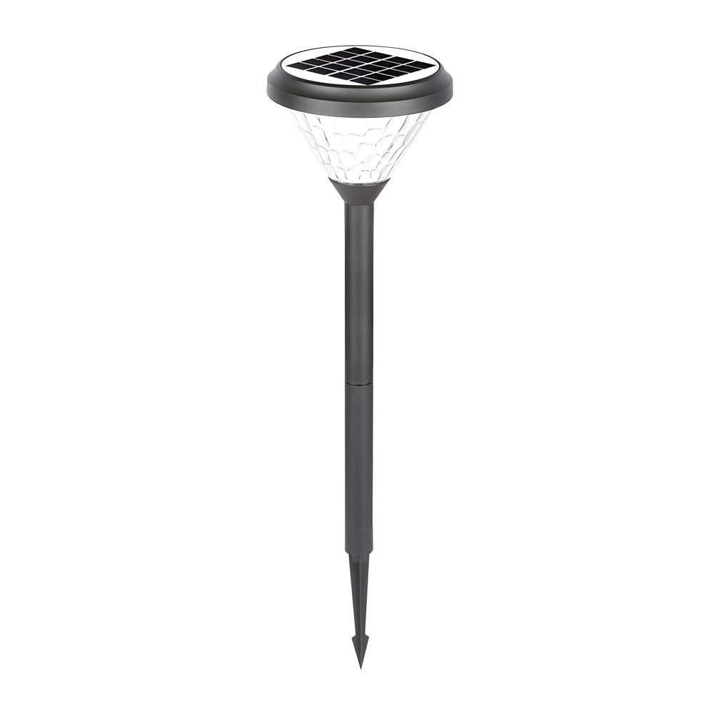 Black 27.6-Inch H Solar LED Path Lights with Stake-Lighom