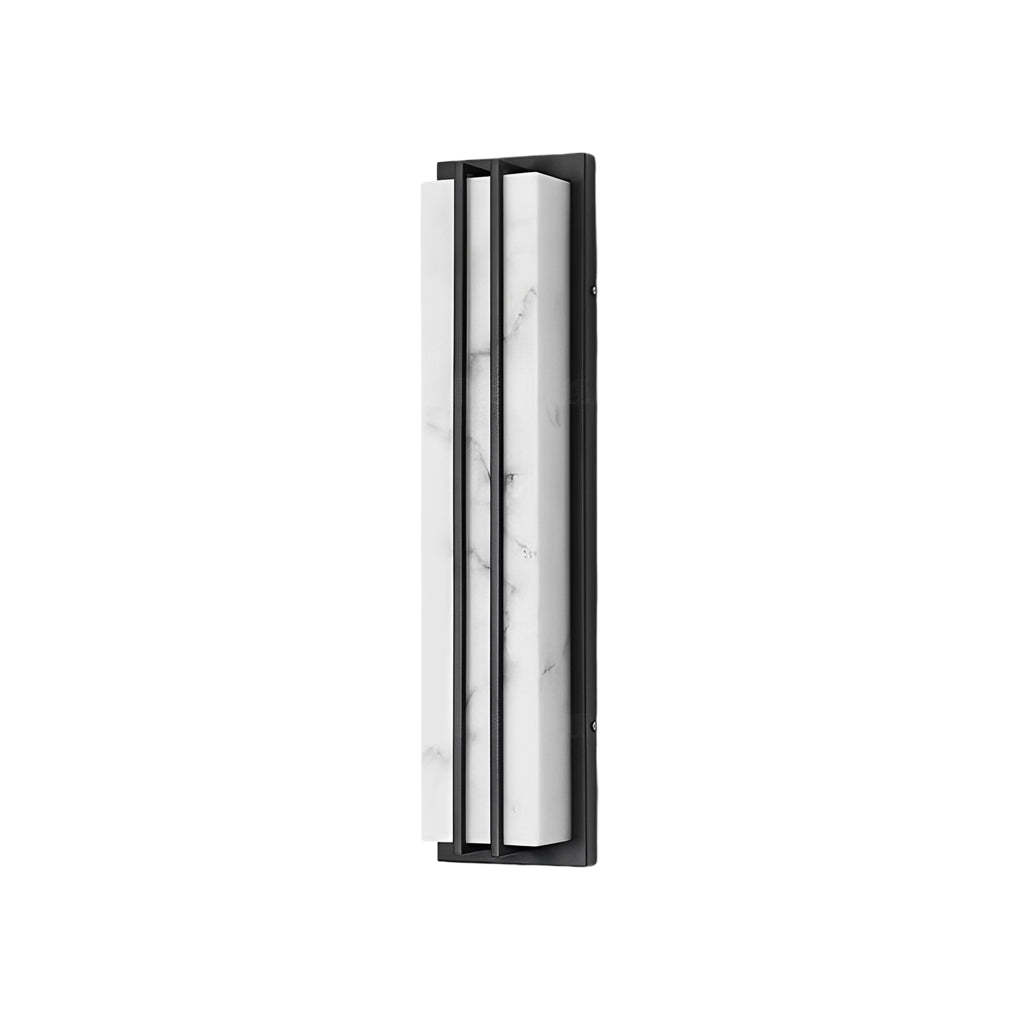 Minimalist Resin Waterproof LED Black Modern Outdoor Wall Light Fixture-Lighom