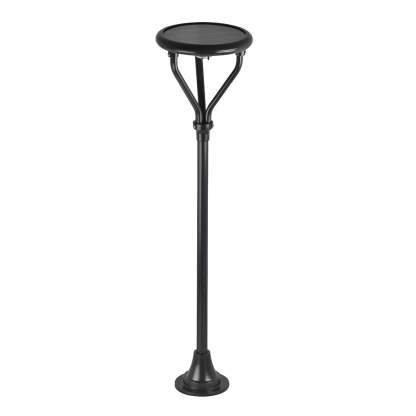 Round LED Waterproof Intelligent Modern Solar Lamp Post Outdoor Light-Lighom