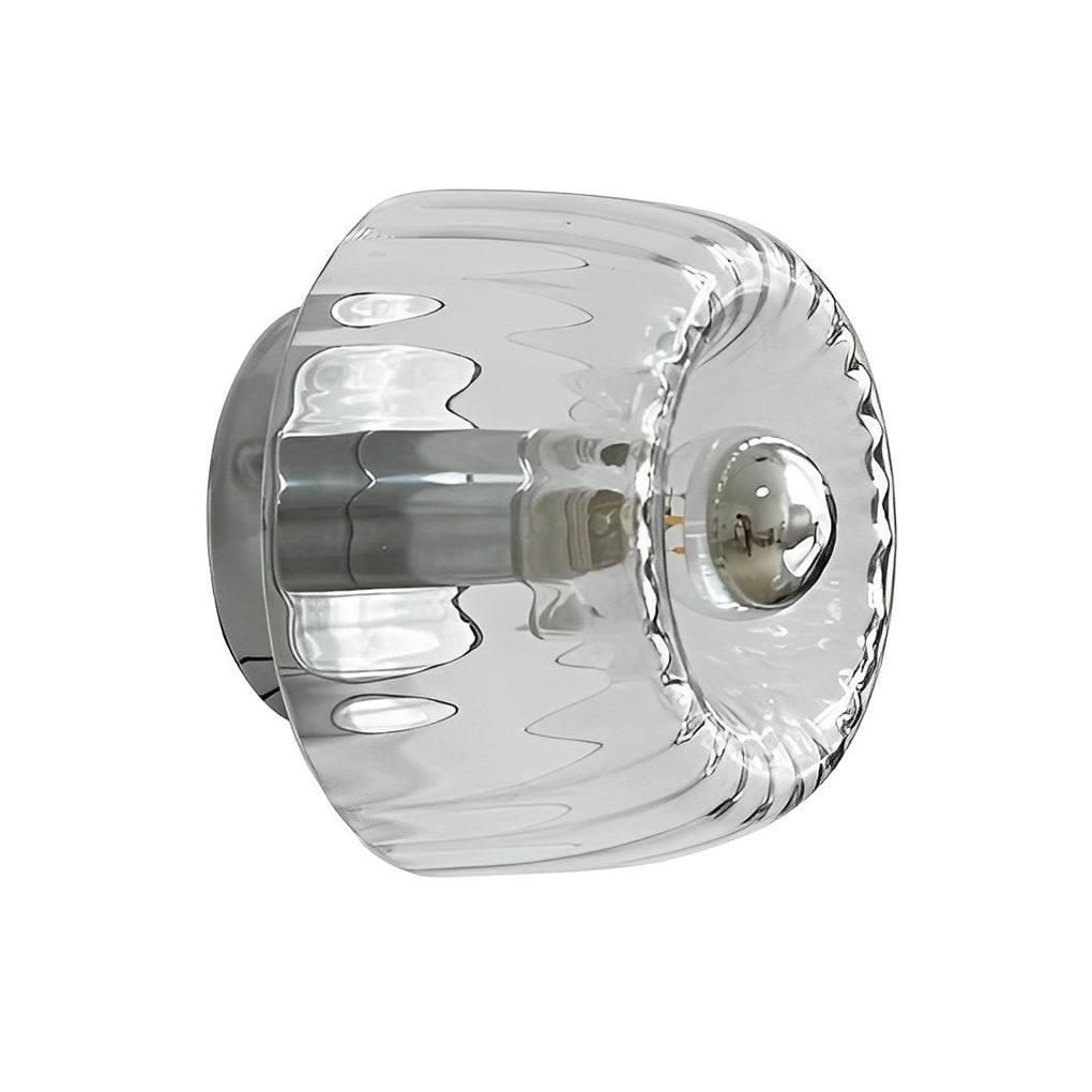 Round Art Creative Jellyfishs Glass Shade Simple Modern Wall Lights Fixture-Lighom