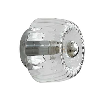 Round Art Creative Jellyfishs Glass Shade Simple Modern Wall Lights Fixture-Lighom