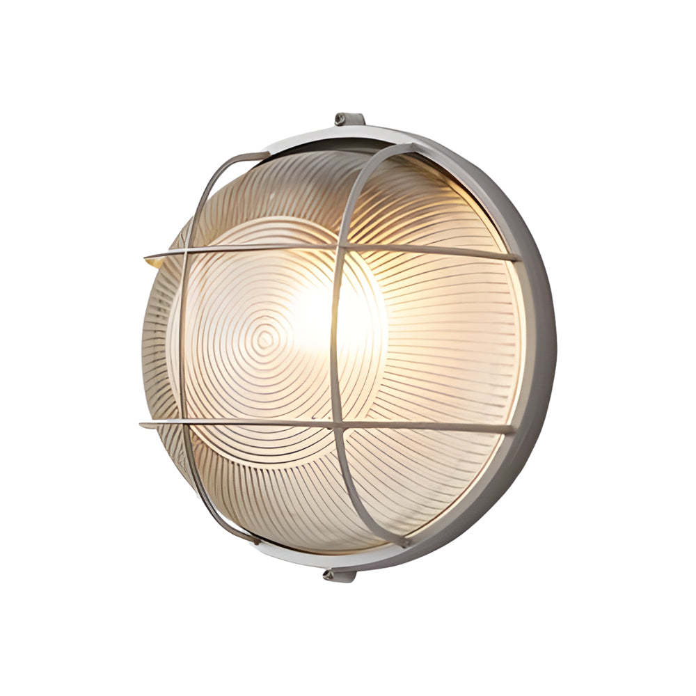 Retro Industrial Oval Outdoor Wall Lamp