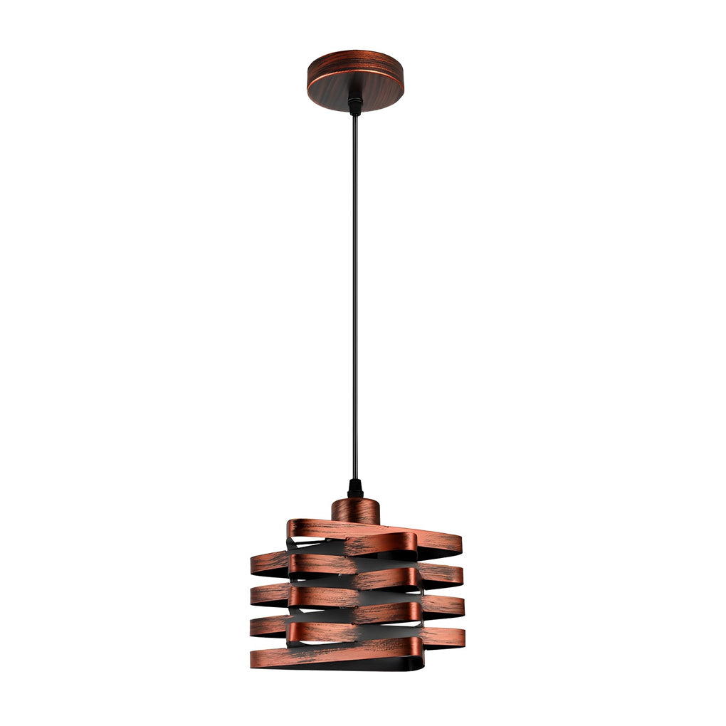 Antique Iron Interwoven Retro Industrial Pendant