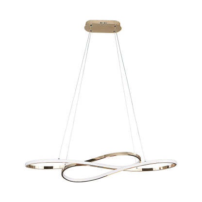 Wavy Figure-8 LED Stepless Dimming Nordic Pendant Chandelier