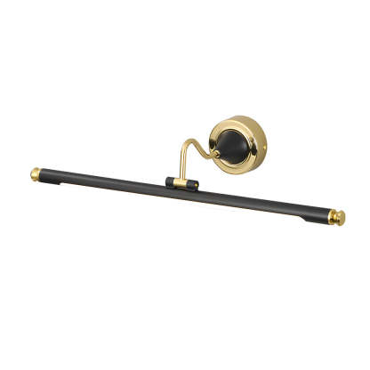 Gold and Black Rotatable Linear Vintage LED Bathroom Vanity Light-Lighom