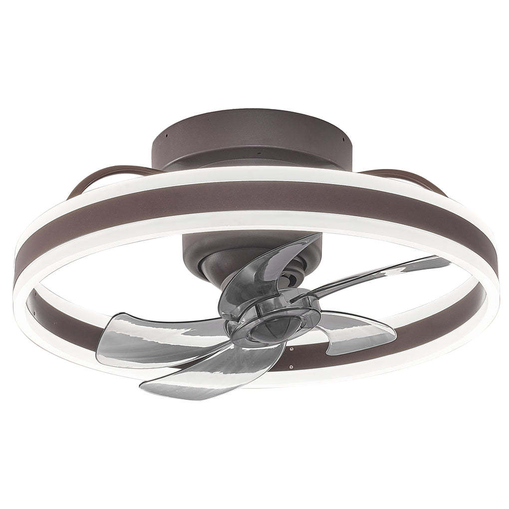 Round Stepless Dimming 360° Modern Ceiling Fan
