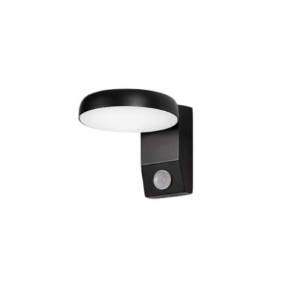 Black Motion Sensor Outdoor Wall Light - Rotatable-Lighom