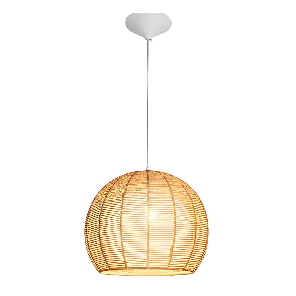 Rattan Rope Woven Lantern LED Nordic Pendant