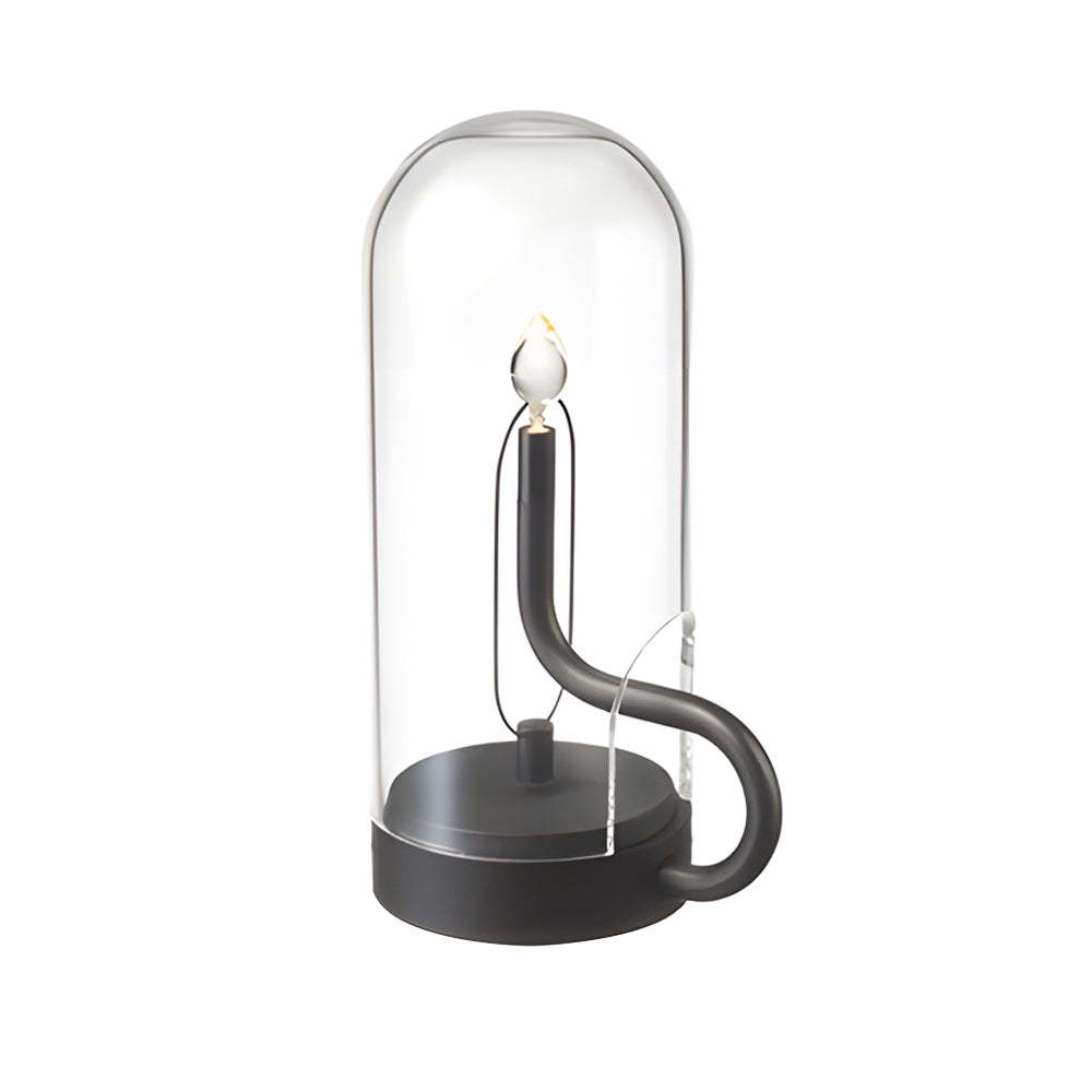 Glass Dome HYMN Accent Table Lamp - LED Candle-Lighom