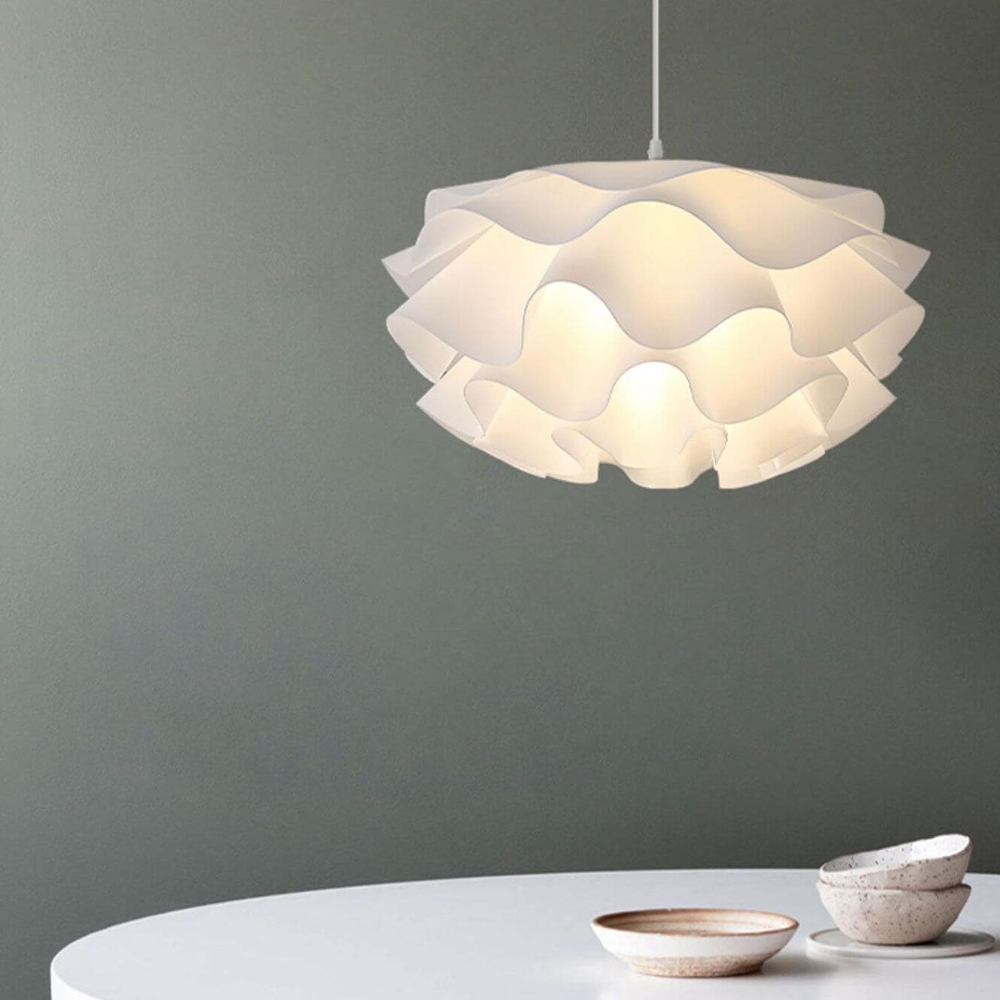 Minimalist Multi-Layer Petal Acrylic Pendant Light
