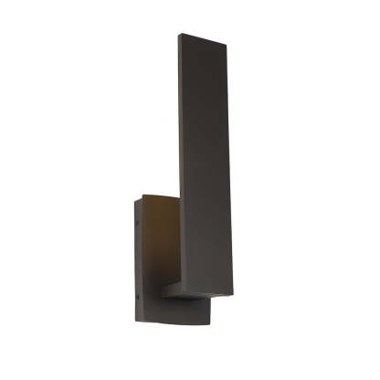 Waterproof Minimalist Aluminum LED Black Modern Outdoor Wall Light-Lighom