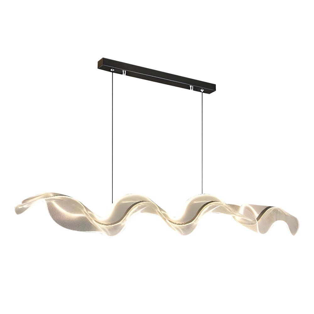 Acrylic Ribbon Streamer LED Modern Dining Light