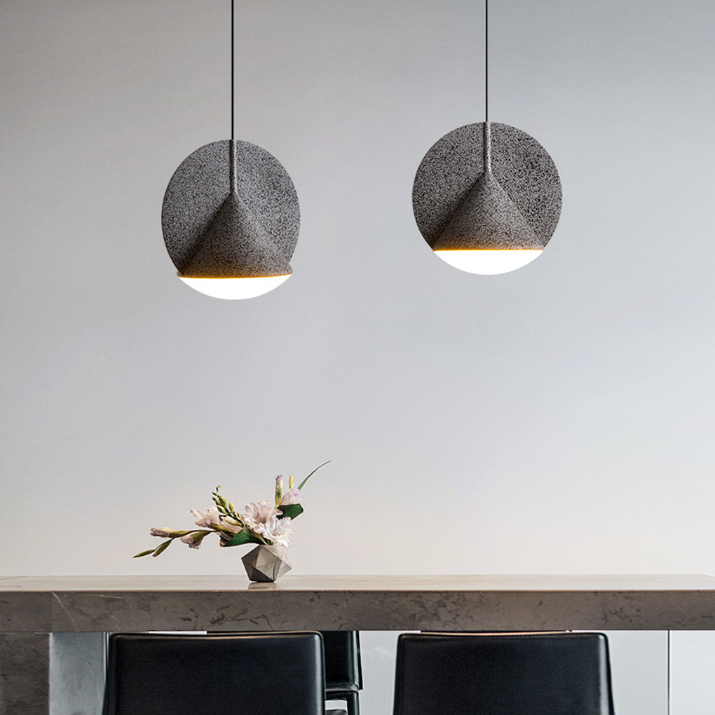 Circular Cone Metal LED Industrial Kitchen Island Pendant