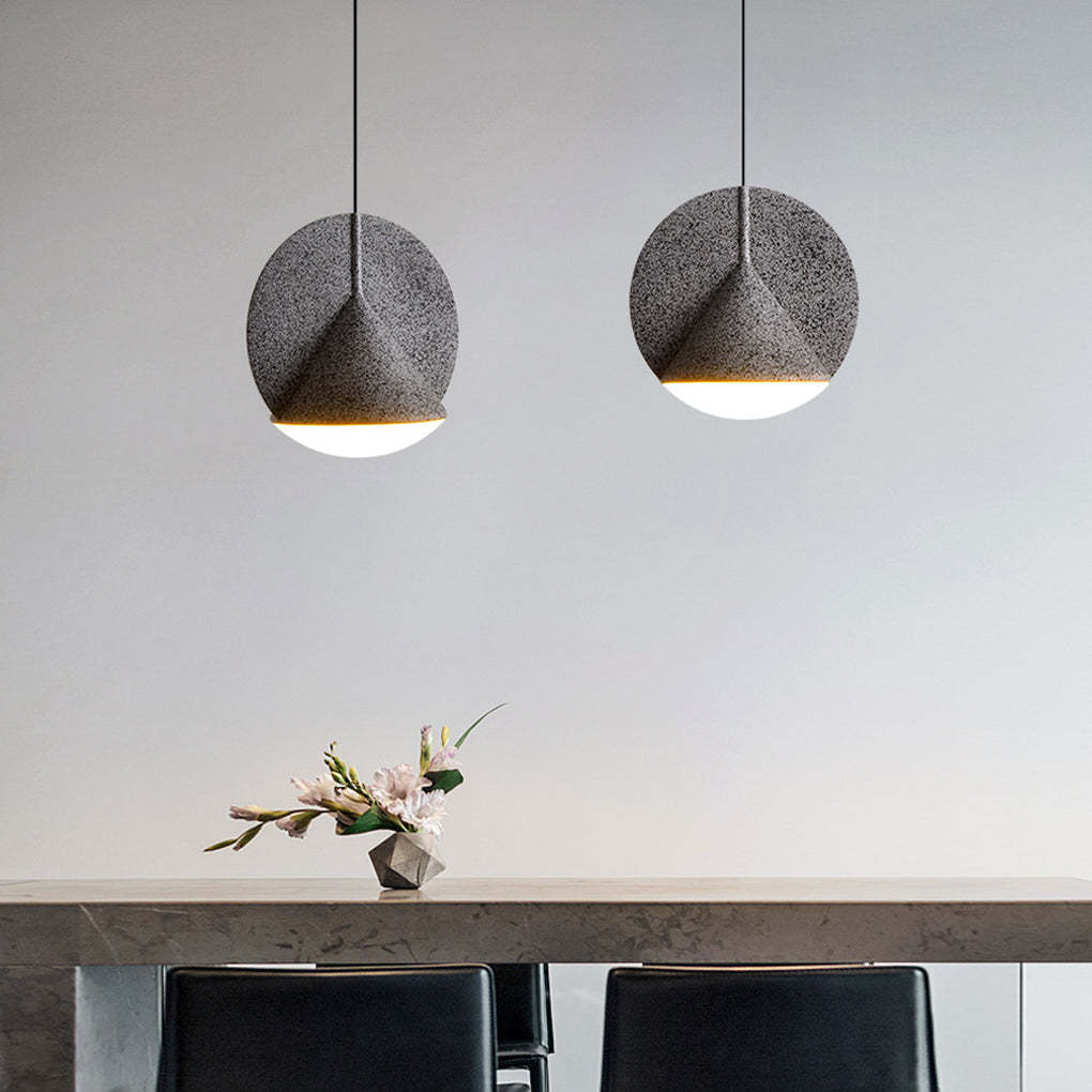 Circular Cone Metal LED Industrial Kitchen Island Pendant