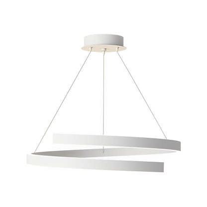 Rotating Ring Dimmable LED White Nordic Chandelier