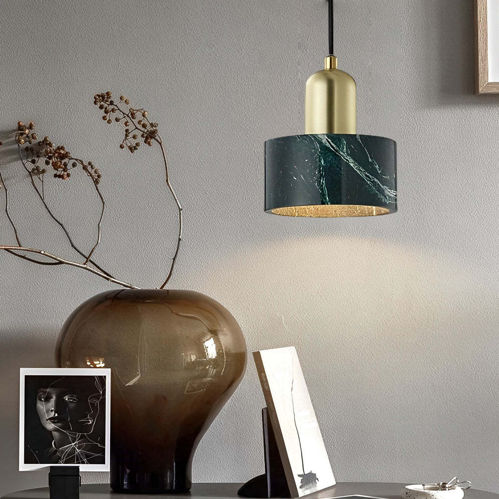 Circular Plated Metal LED Vintage Kitchen Pendant