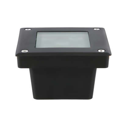 5-Light LED Modern Square In-Ground Well Lights Step Deck Lighting with Light Sensor for Pathways-Lighom