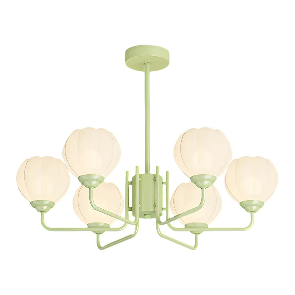 6-Flower Bell Orchid Modern Hanging Light