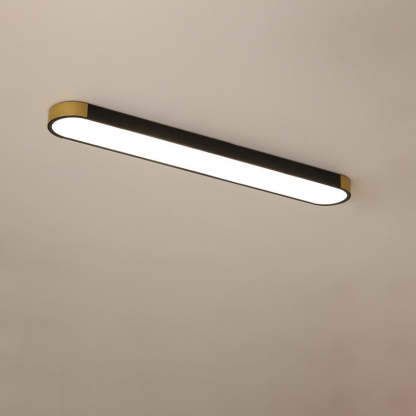 Minimalist Rectangular Ring LED Flush Mount Light