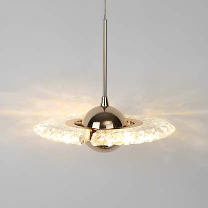 Creative Circle Anodized Acrylic LED Modern Pendant Lighting Hanging Lamp-Lighom
