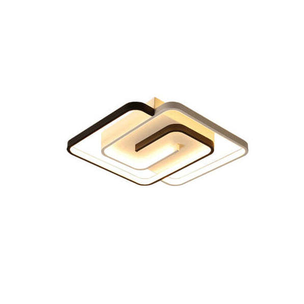 Modern Square Ring Aluminum LED Ceiling Light