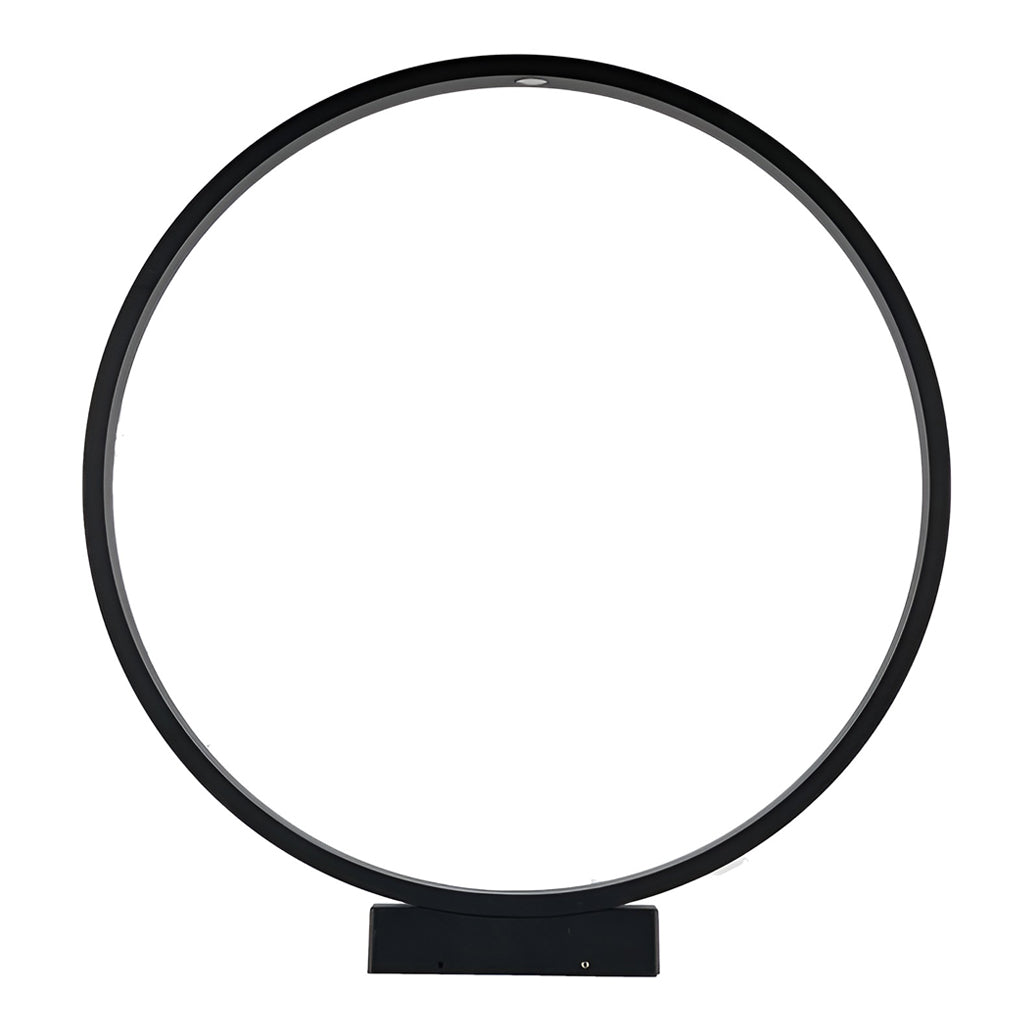 Minimalist Circle Design Waterproof LED Black Modern Pathway Lights-Lighom