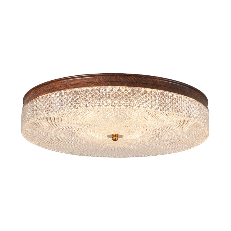 Round Acrylic LED Dimmable Retro Ceiling Light with Remote
