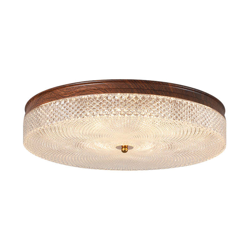 Round Acrylic LED Dimmable Retro Ceiling Light with Remote