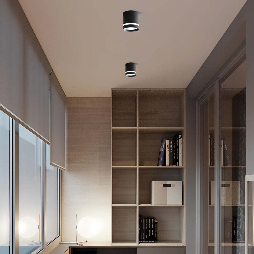 Cylindrical LED Modern Flush Mount Light