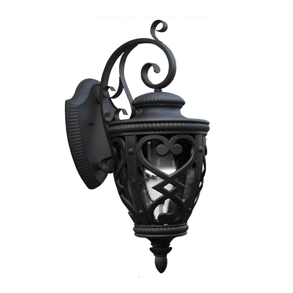 Retro Die-Casting Aluminum Waterproof American Outdoor Wall Light Fixture-Lighom