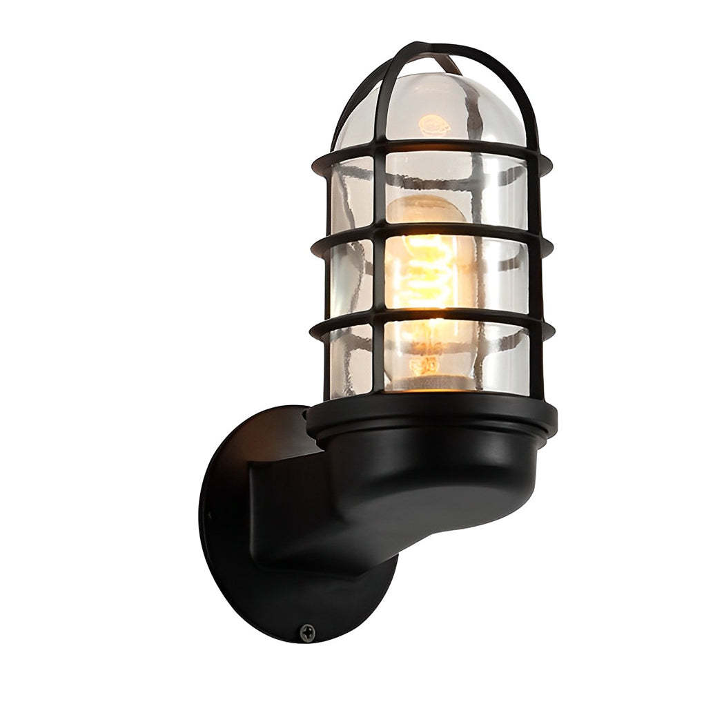 Retro Cage Shape LED 4w Waterproof American-style Outdoor Wall Lamp-Lighom