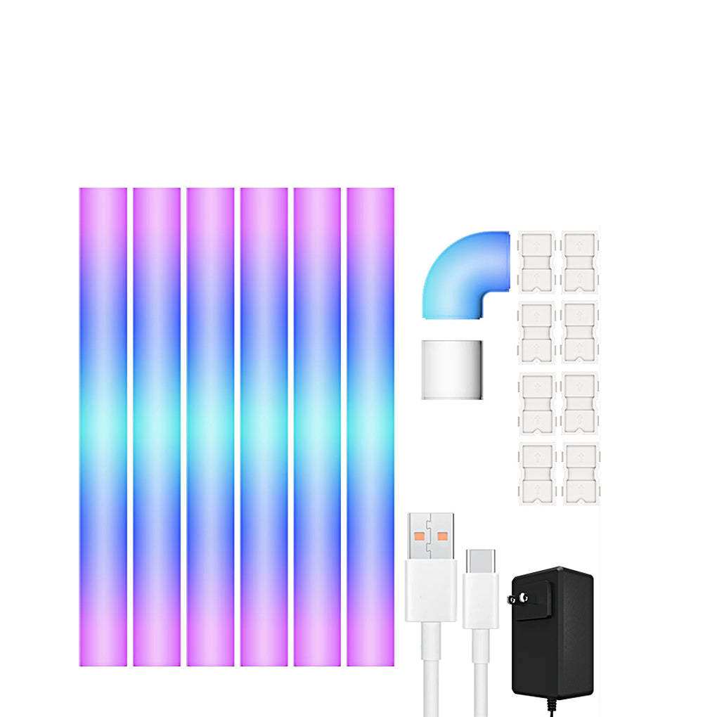 RGBIC Smart Wireless App Remote Control Splicing Decor Wall Sconce Lighting-Lighom