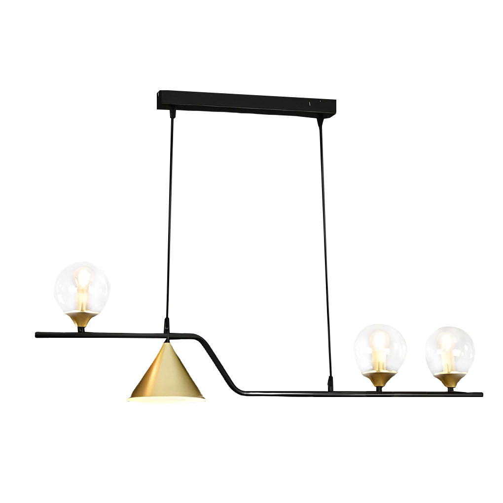 Strip Cone Glass Bubble LED Nordic Chandelier