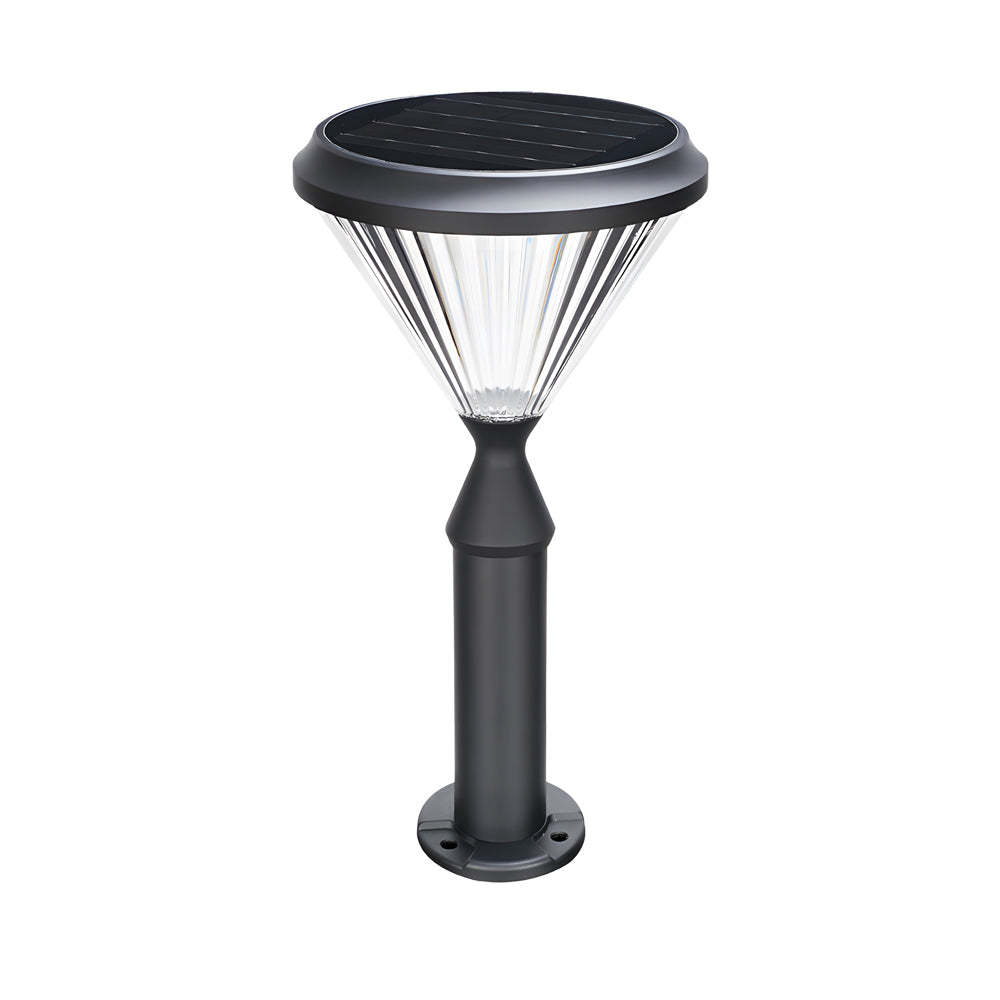 Black Solar LED Bollard Path Light