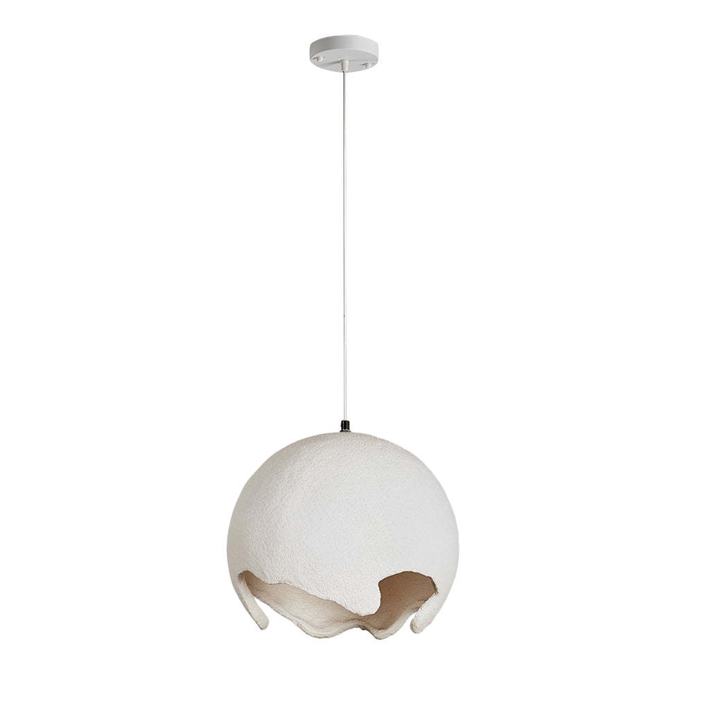 Irregular Ball Creamy White Japanese Chandelier