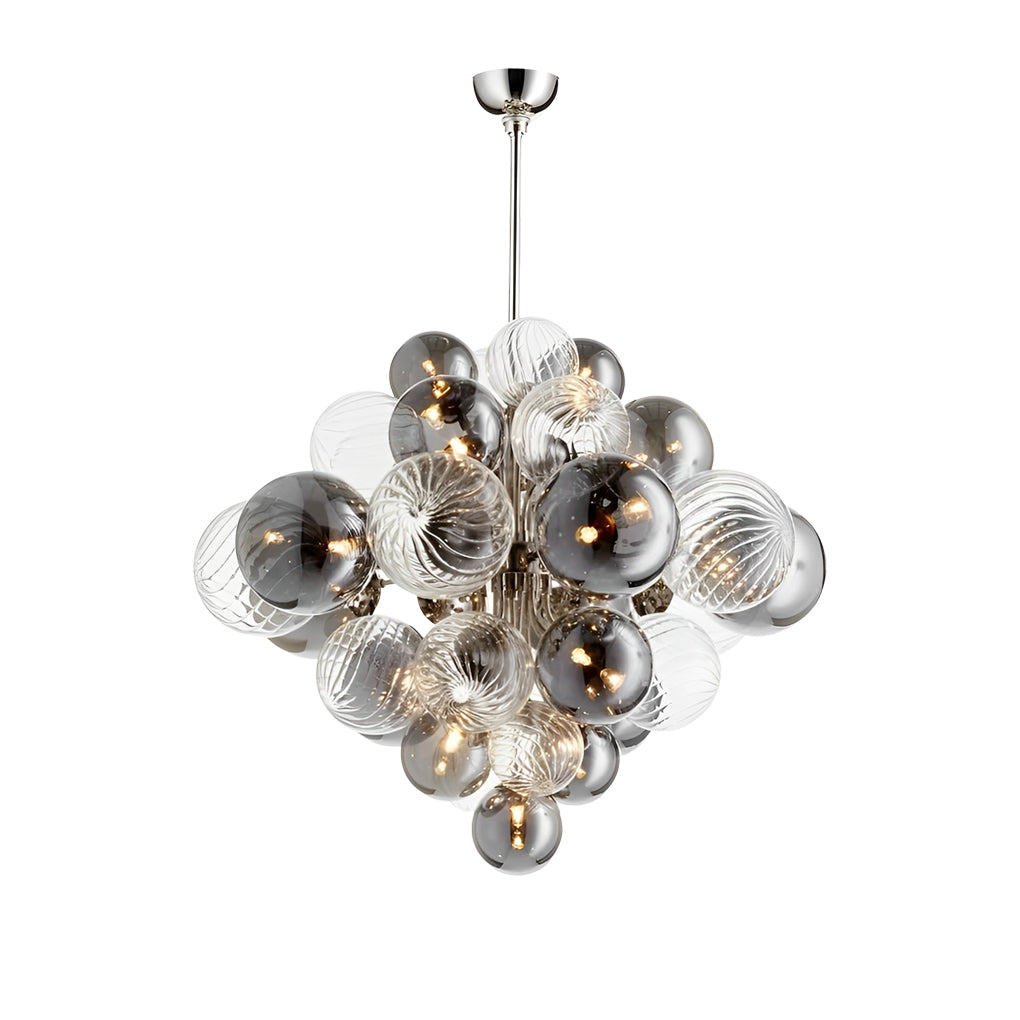 Designer Glass Bubble Ball LED Postmodern Chandelier