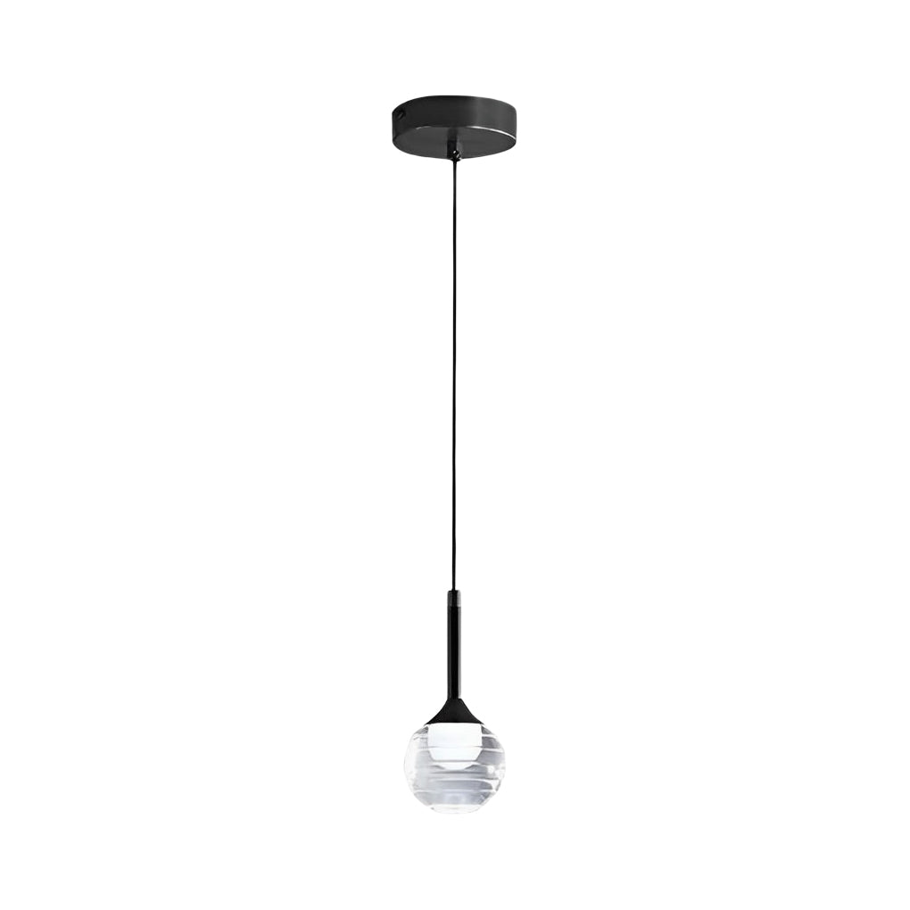 Threaded Acrylic Ball Long-Line Nordic Pendant