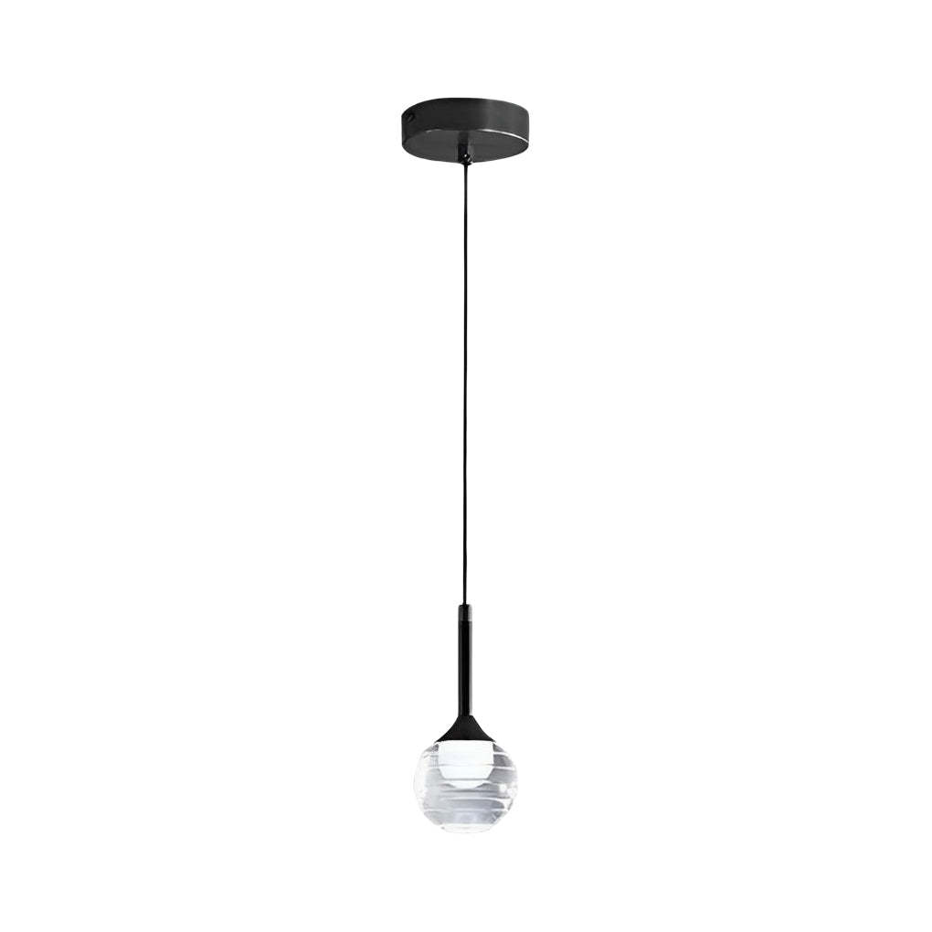 Threaded Acrylic Ball Long-Line Nordic Pendant