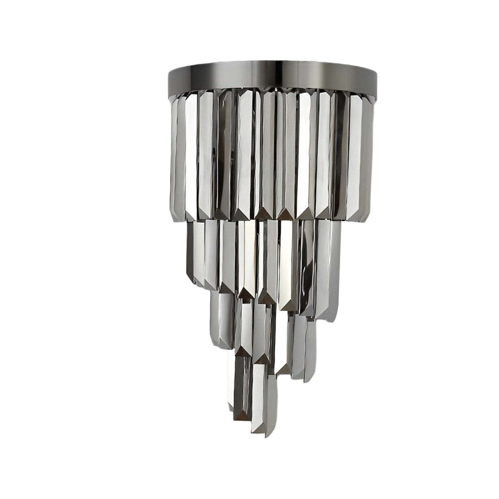 Creative Crystal Metal Three Step Dimming LED Post-Modern Wall Lamp-Lighom
