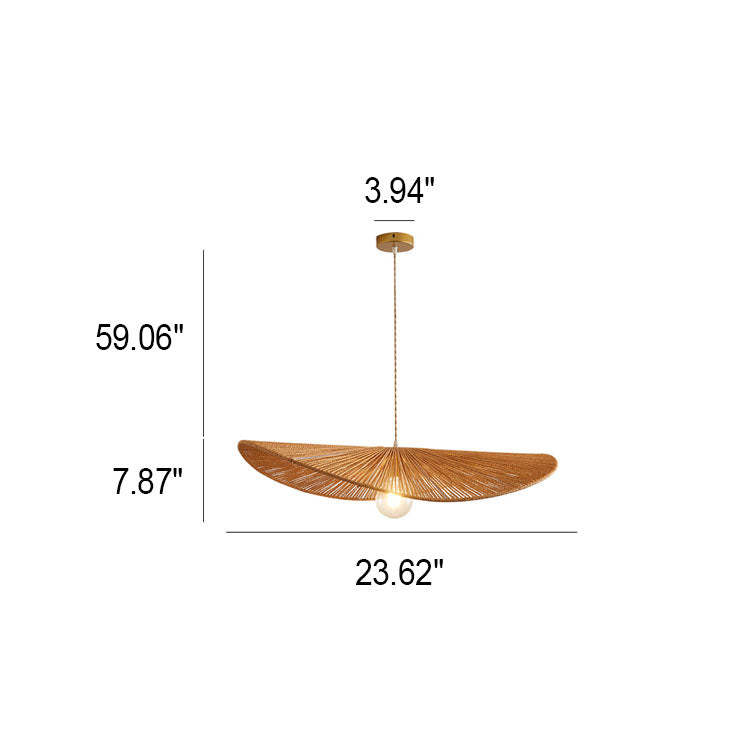 Japanese Rope Woven Straw Hat Pendant