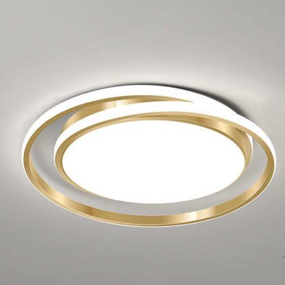 Modern Luxury Golden Circle LED Flush Mount Light