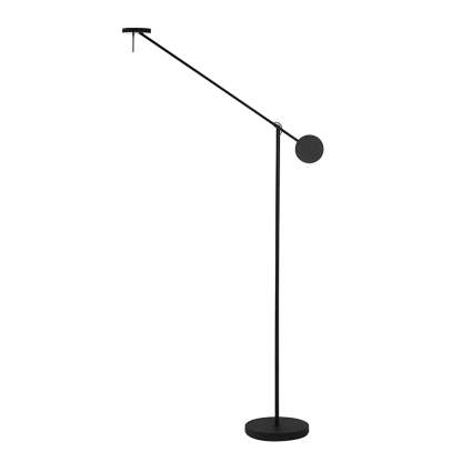 Black Adjustable Arm Invisible LED Floor Lamp-Lighom